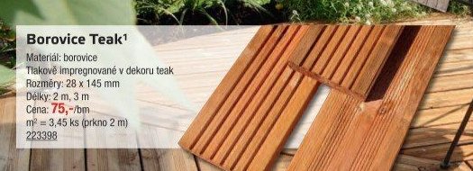 Borovice Teak