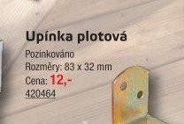 Upínka plotová
