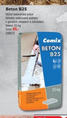 Beton B25