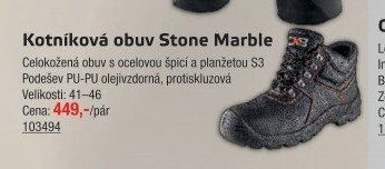 Kotníková obuv Stone Marble