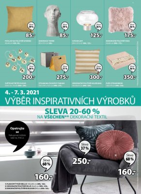 akční leták Jysk 4.3.2021-17.3.2021