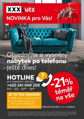 akční leták XXXLutz 8.3.2021-14.3.2021