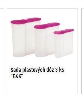 Sada plastových dóz 3 ks 