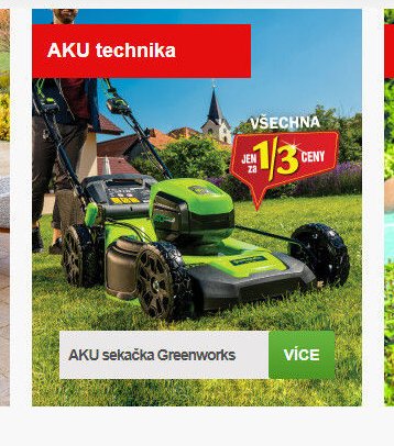 AKU sekačka Greenworks