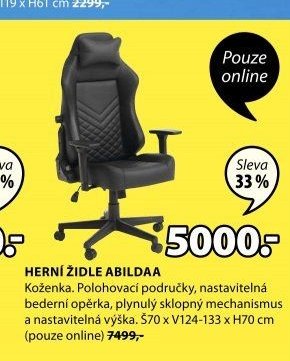 HERNÍ ŽIDLE ABILDAA