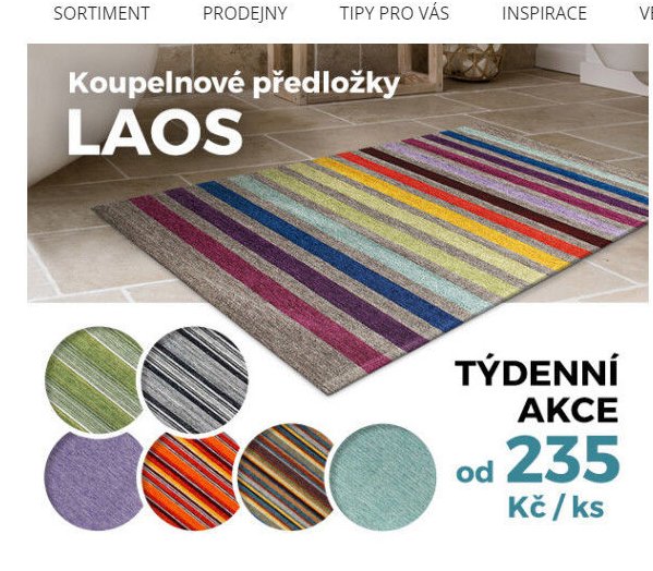 Koupelnové předložky LAOS