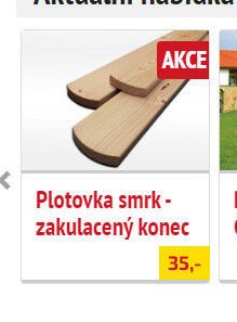 Plotovka smrk - zakulacený konec