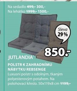 Polstr k zahradnímu nábytku REBSENGE