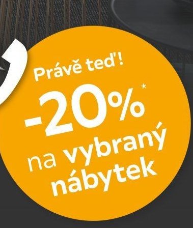 -20% na vybraný nábytek