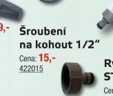 Šroubení na kohout 1/2
