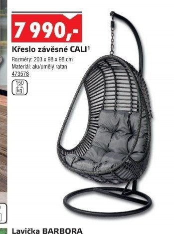 Křeslo závěsné CALI