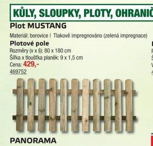 Plotové pole MUSTANG