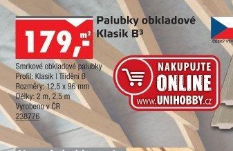 Palubky obkladové Klasik B3