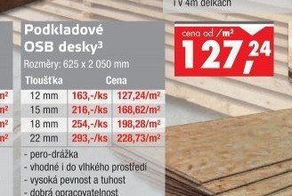Podkladové OSB desky