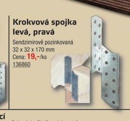 Krokvová spojka levá, pravá
