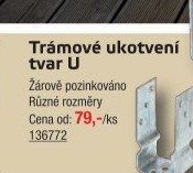 Trámové ukotvení tvar U