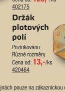 Držák plotových polí