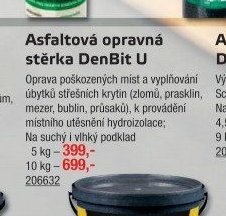 Asfaltová opravná stěrka DenBit U