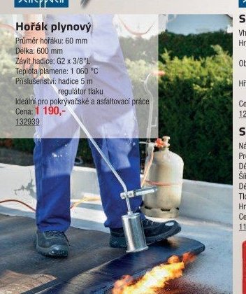 Hořák plynový