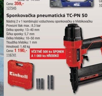 Sponkovačka pneumatická TC-PN 50