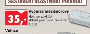 Vypínač mezišňůrový