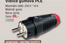 Vidlice gumová PCE