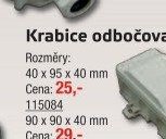 Krabice odbočovací IP54 (40x95x40mm)