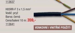 Metráž (Balení 10 m 250V/16A)