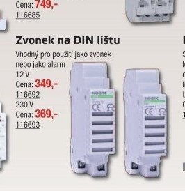Zvonek na DIN lištu (116692)