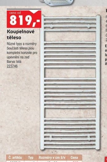 Koupelnové těleso