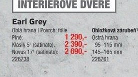 Interiérové dveře Earl Grey