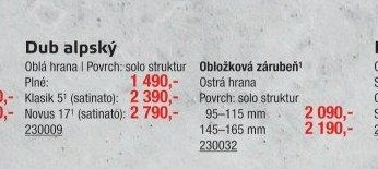 Interiérové dveře Dub alpský