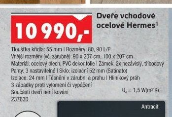 Dveře vchodové ocelové Hermes