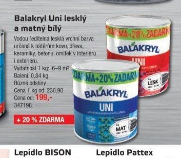 Balakryl Uni lesklý a matný bílý