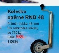 Kolečko opěrné RND 48