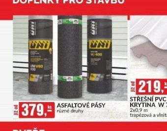 Asfaltové pásy různé druhy