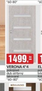 Verona 4*4 pokojové dub stříbrný lakované 60-80