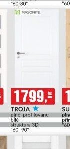 Troja plné, profilované bílé struktura 3D 60-90