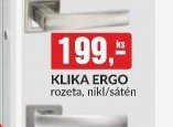 Klika Ergo rozeta, nikl/satén