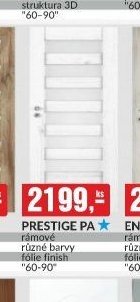 Prestige PA rámové různé barvy fólie finish 60-90