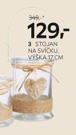 Stojan na svíčku, výška 17 cm