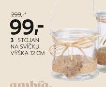 Stojan na svíčku, výška 12 cm