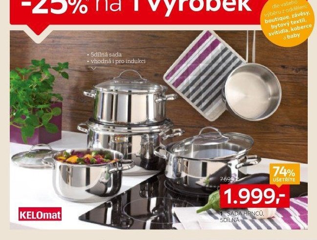 Sada hrnců, 5dílná