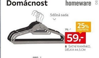 8 ŠATNÍ RAMÍNKO, DÉLKA 44,5 CM