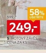 Hotový závěs