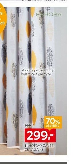 Hotový závěs