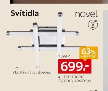 LED STROPNÍ SVÍTIDLO, 49X49 CM
