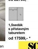 Sedací souprava MP-IN1911 1,5sedák s přístavným taburetem