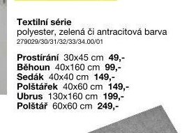 Textilní série