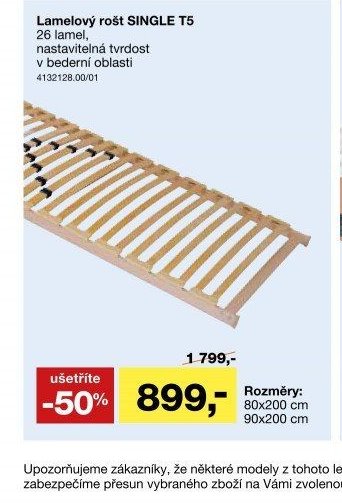 Lamelový rost SINGLE T5